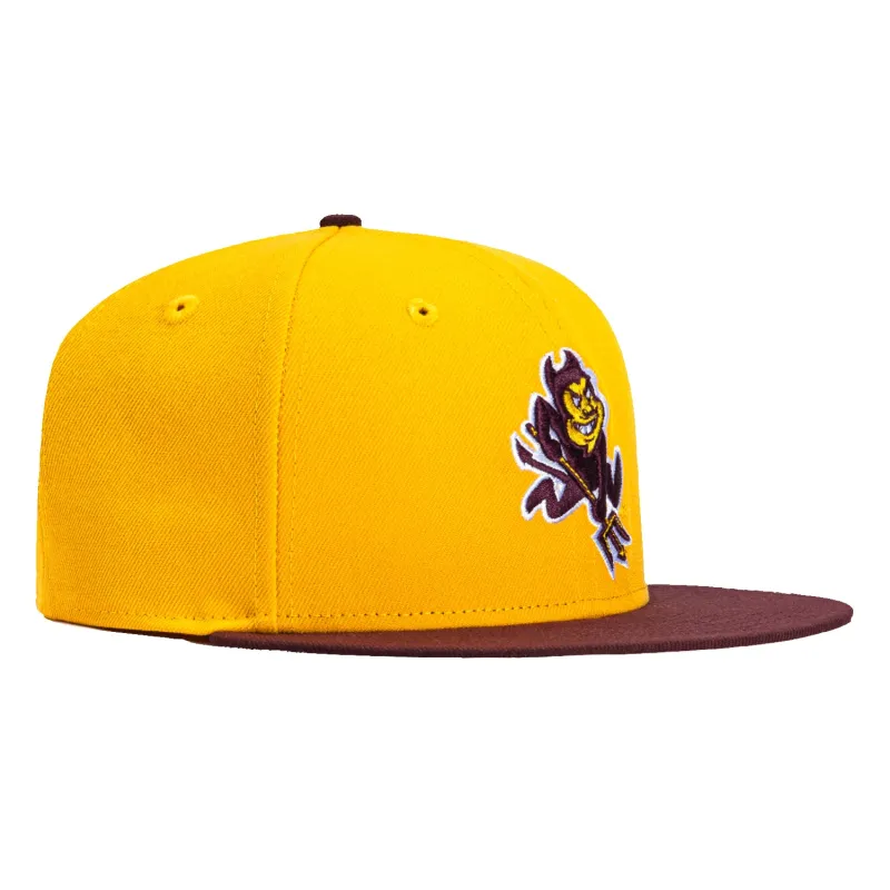 New Era 59Fifty Arizona State Sun Devils Sparky Hat - Gold, Maroon made by New Era
