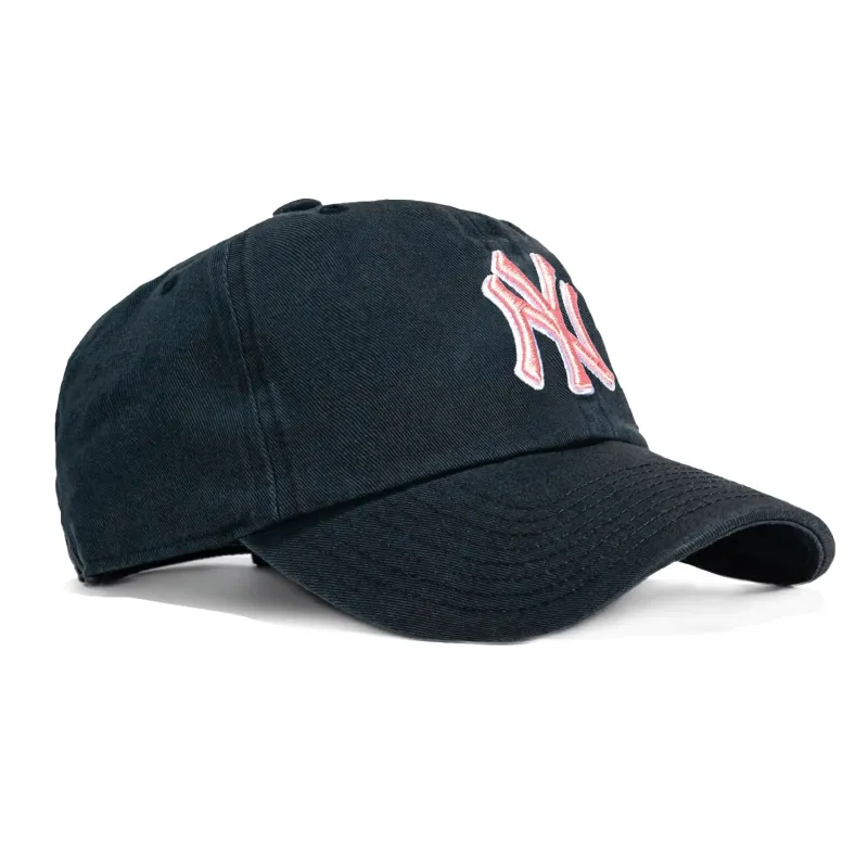 47 Brand New York Yankees Adjustable Cleanup Hat - Navy, Pink sold by Hat Club