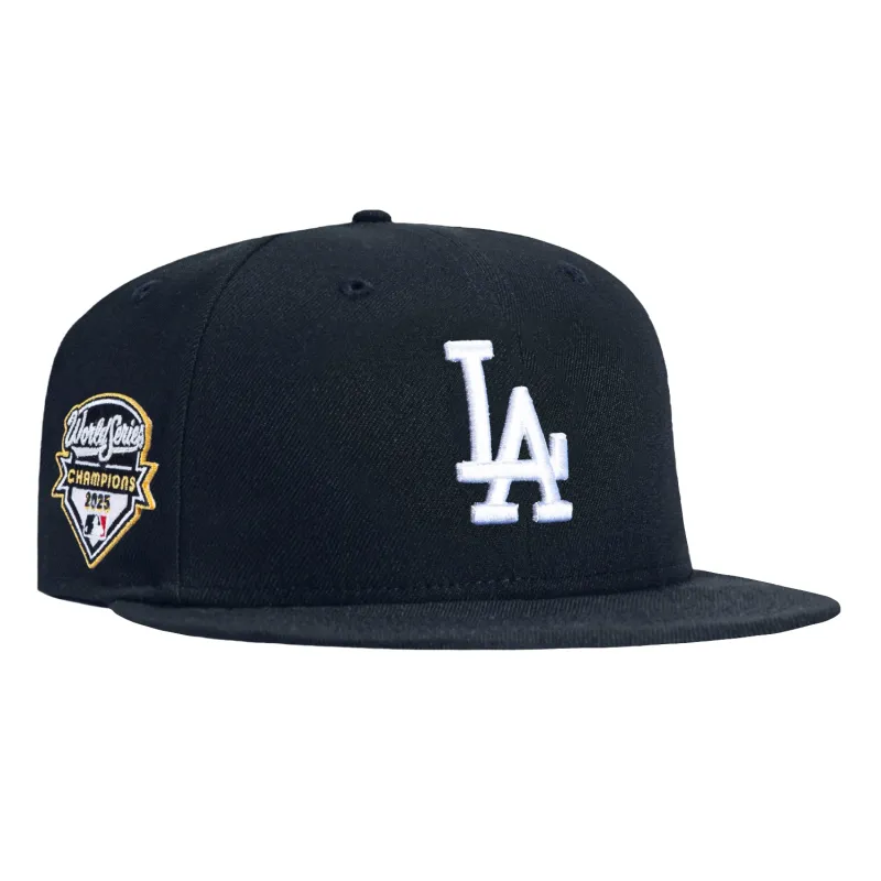 New Era 59Fifty Los Angeles Dodgers 2025 World Series Champions Patch Hat - Navy sold by Hat Club
