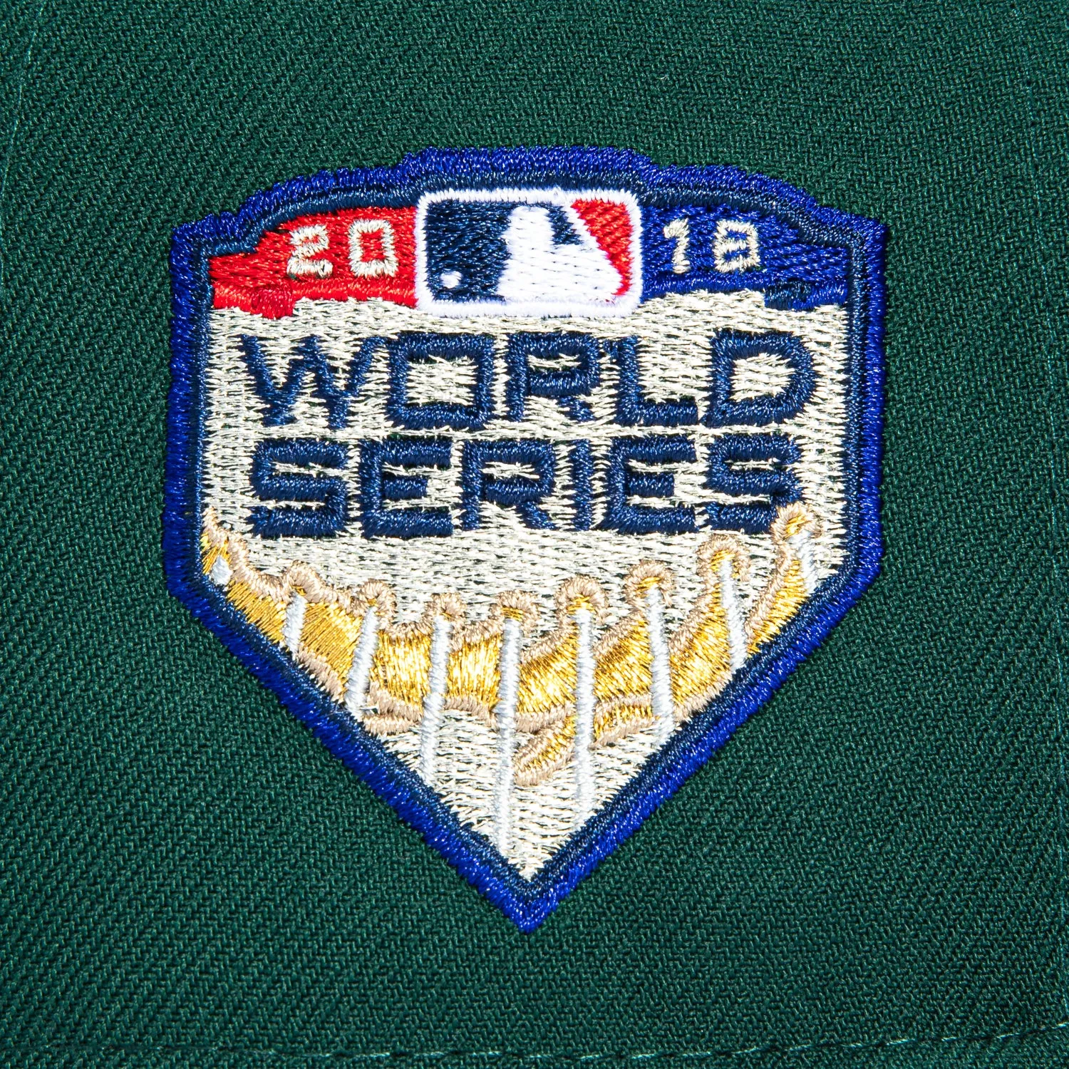 New Era 59Fifty Boston Red Sox 2018 World Series Patch Hat - Green, Navy, Red sold by Hat Club product image thumbnail 5