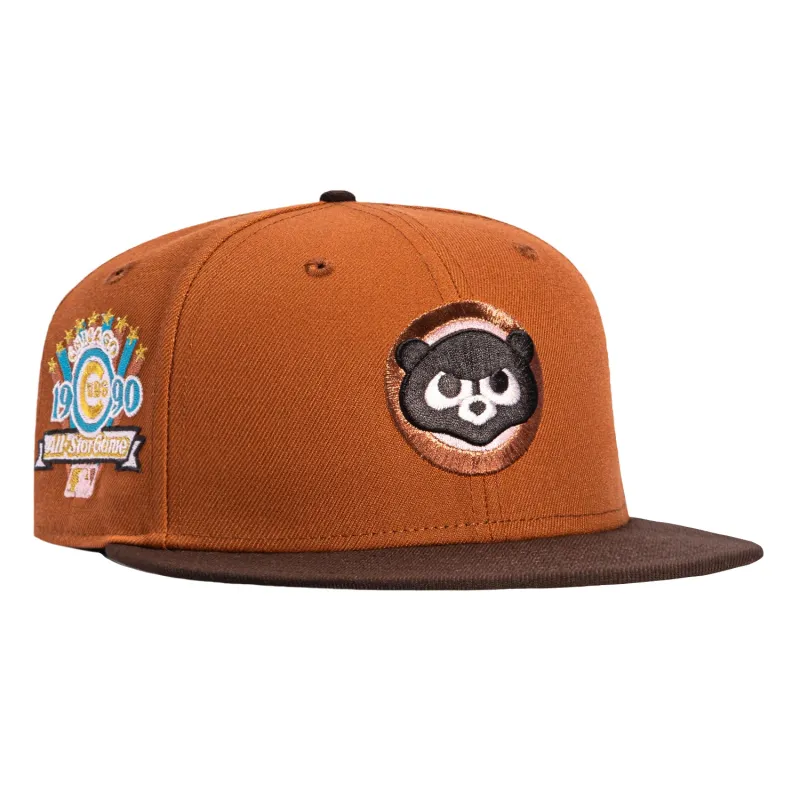 New Era 59Fifty Chicago Cubs 1990 All Star Game Patch 1979 Hat - Tan, Brown sold by Hat Club