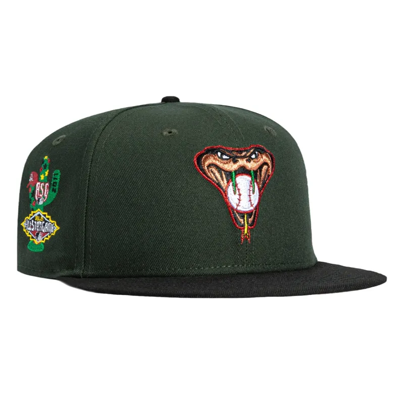 New Era 59Fifty Arizona Diamondbacks 2011 All Star Game Patch Snakehead Hat - Green, Black sold by Hat Club