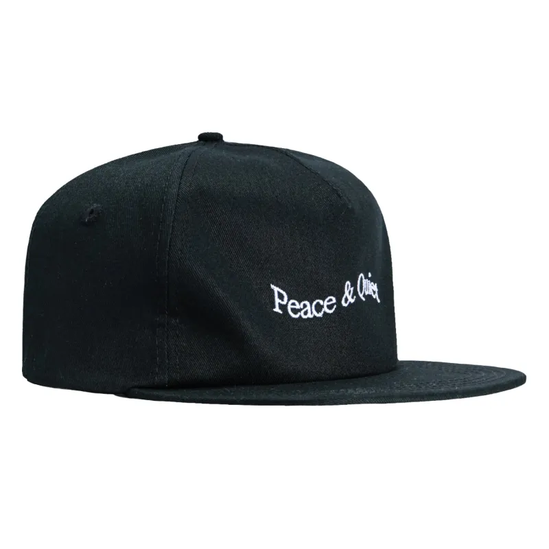 Museum of Peace and Quiet Woodmark Snapback Hat - Black sold by Hat Club