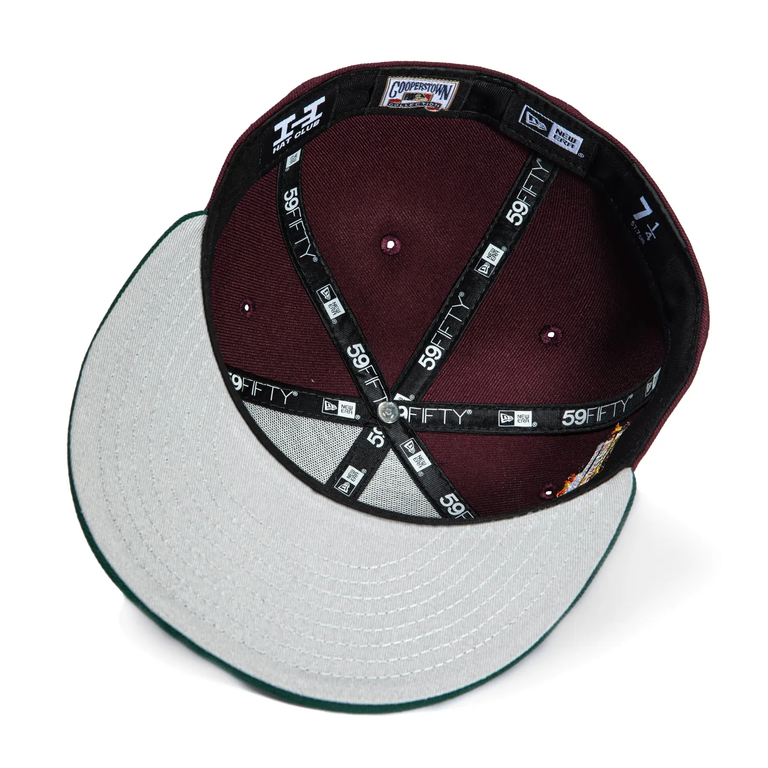 New Era 59Fifty Atlanta Braves 1999 World Series Patch Hat - Maroon, Graphite sold by Hat Club product image thumbnail 2