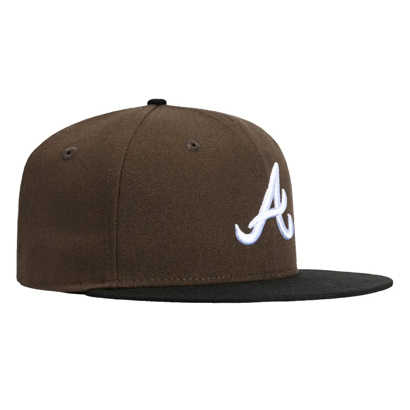 New Era 59Fifty Atlanta Braves Hat - Brown, Black sold by Hat Club