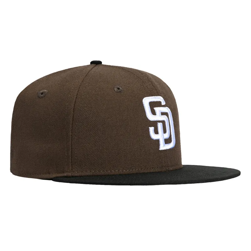 New Era 59Fifty San Diego Padres Hat - Brown, Black sold by Hat Club
