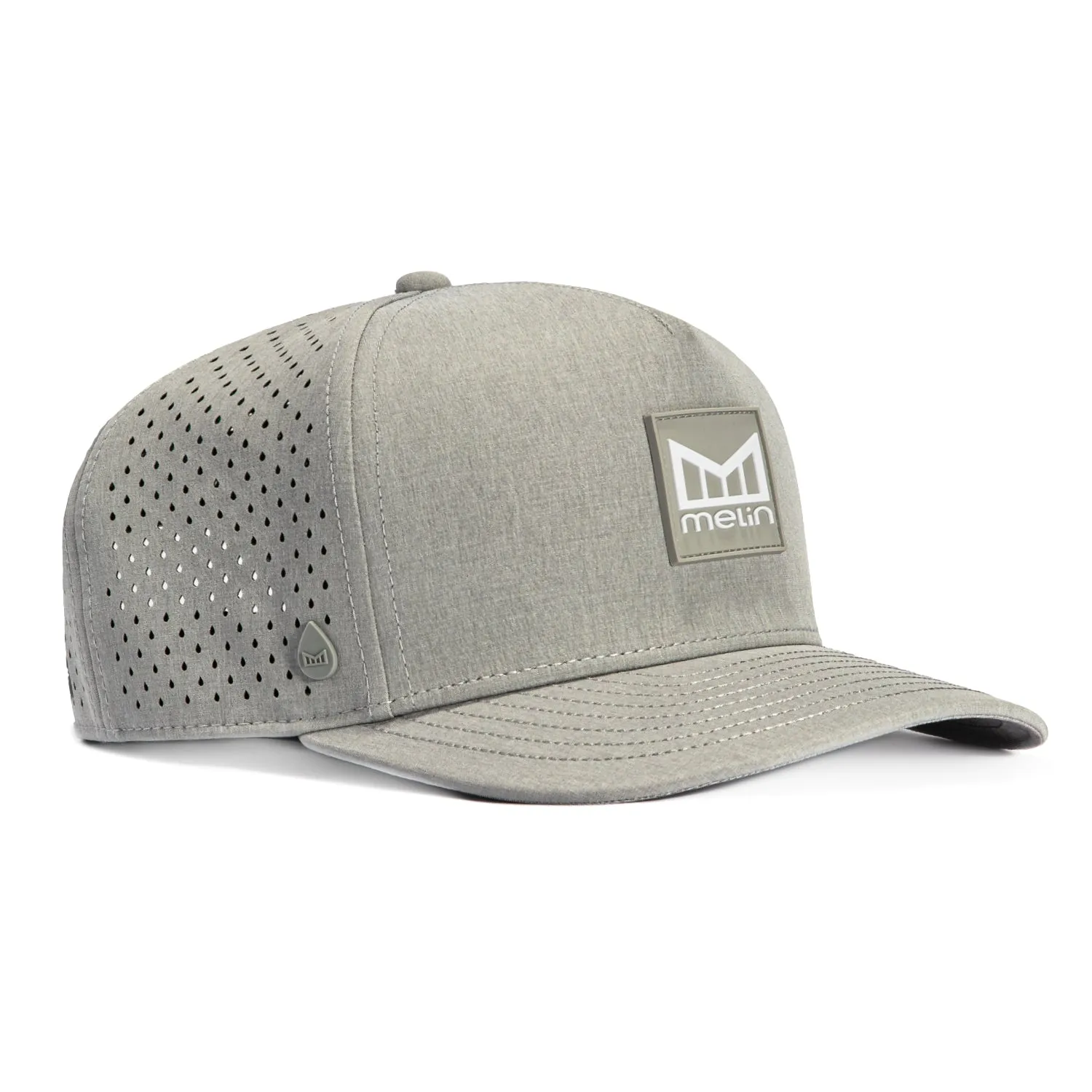 Melin Odysea Stacked Hydro Snapback Hat - Heather sold by Hat Club