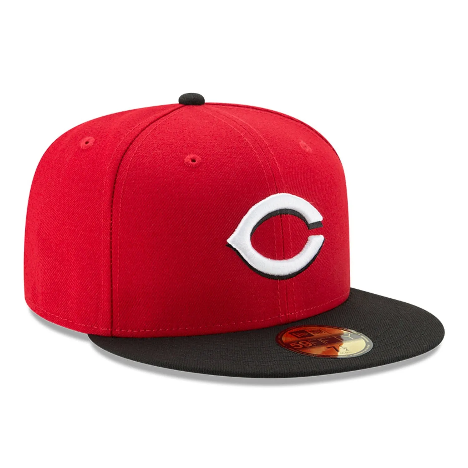 New Era 59Fifty Authentic Collection Cincinnati Reds Road Hat - Red, Black sold by Hat Club
