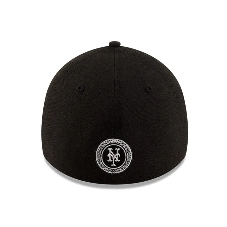 New Era 39Thirty New York Mets 2024 City Connect Stretch Fitted Hat - Black, White sold by Hat Club product image thumbnail 4