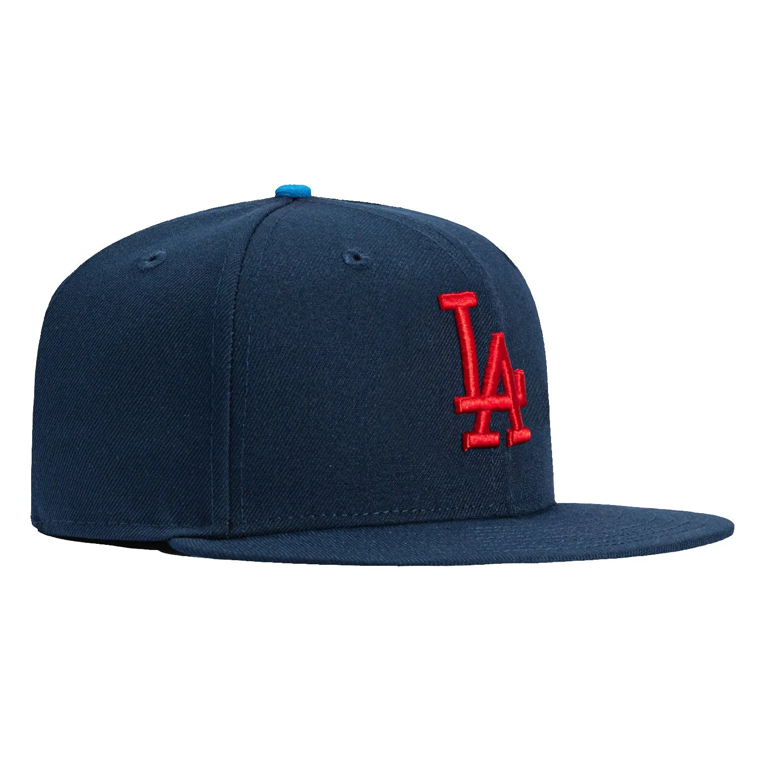 New Era 59Fifty Los Angeles Dodgers Hat - Navy, Red sold by Hat Club