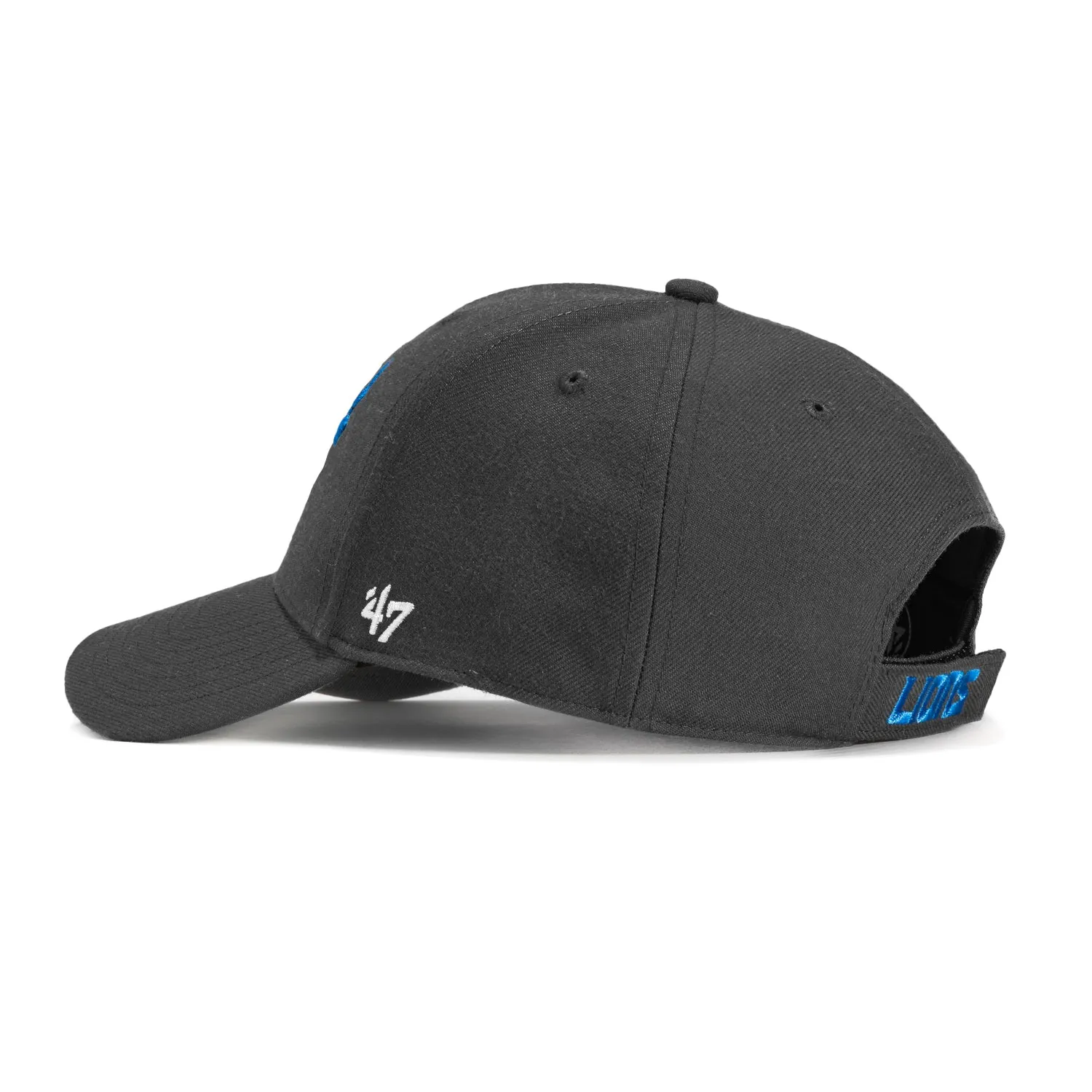 47 Brand Detroit Lions MVP Adjustable Velcro Hat - Charcoal sold by Hat Club product image thumbnail 2