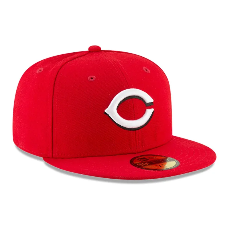 New Era 59Fifty Authentic Collection Cincinnati Reds Home Hat - Red sold by Hat Club