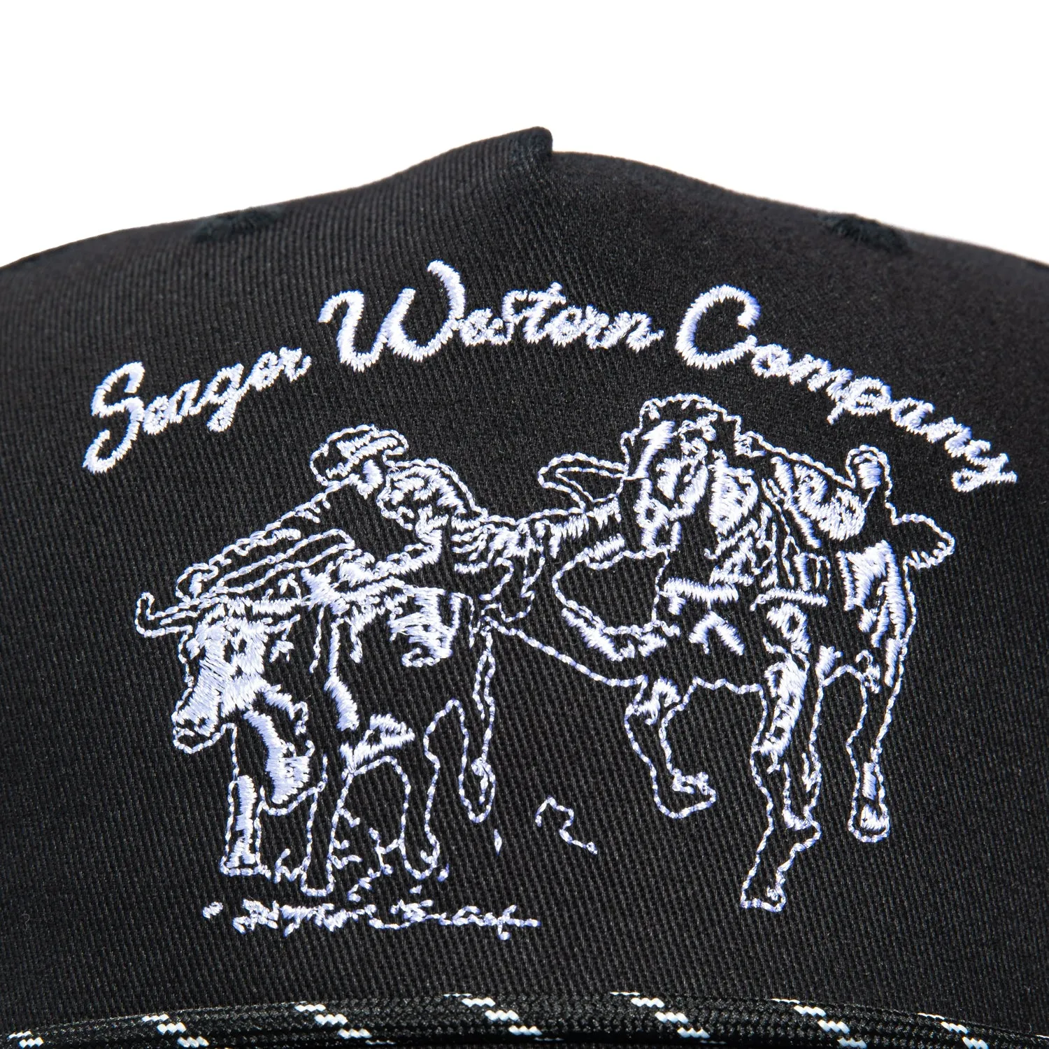 Seager Los Rios Canvas Snapback Hat - Black sold by Hat Club product image thumbnail 3