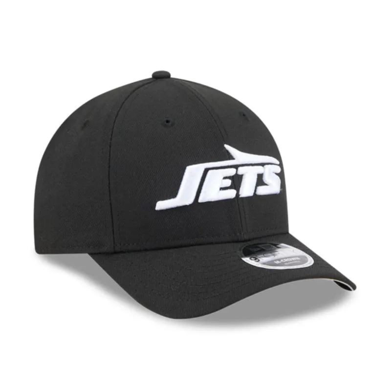 New Era 9Forty M-Crown New York Jets Snapback Hat - Black, White sold by Hat Club