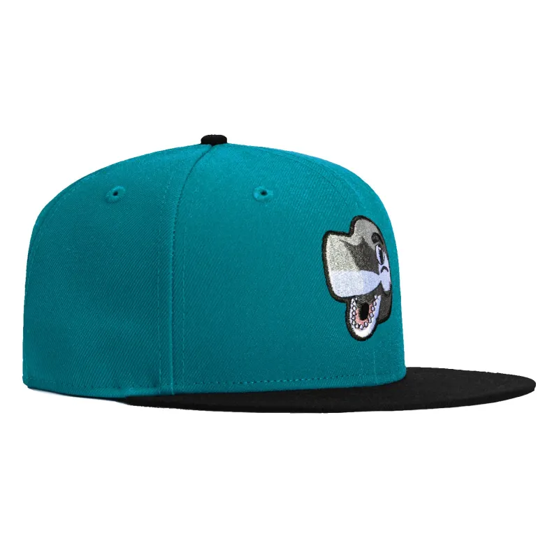 New Era 59Fifty Mascot San Jose Sharks SJ Sharkie Hat - Teal, Black sold by Hat Club