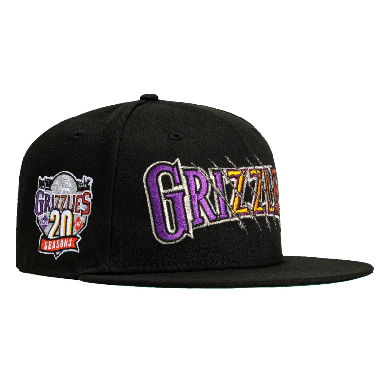New Era 59Fifty Fresno Grizzlies 20th Anniversary Patch Jersey Hat - Black sold by Hat Club