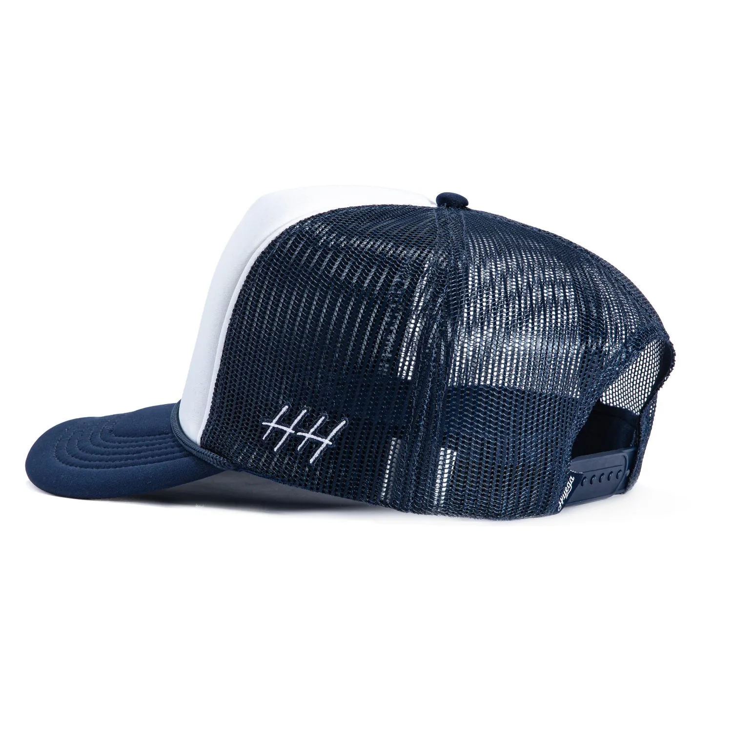 Huega House Double Swan Foam Trucker Snapback Hat - Navy, White sold by Hat Club product image thumbnail 2