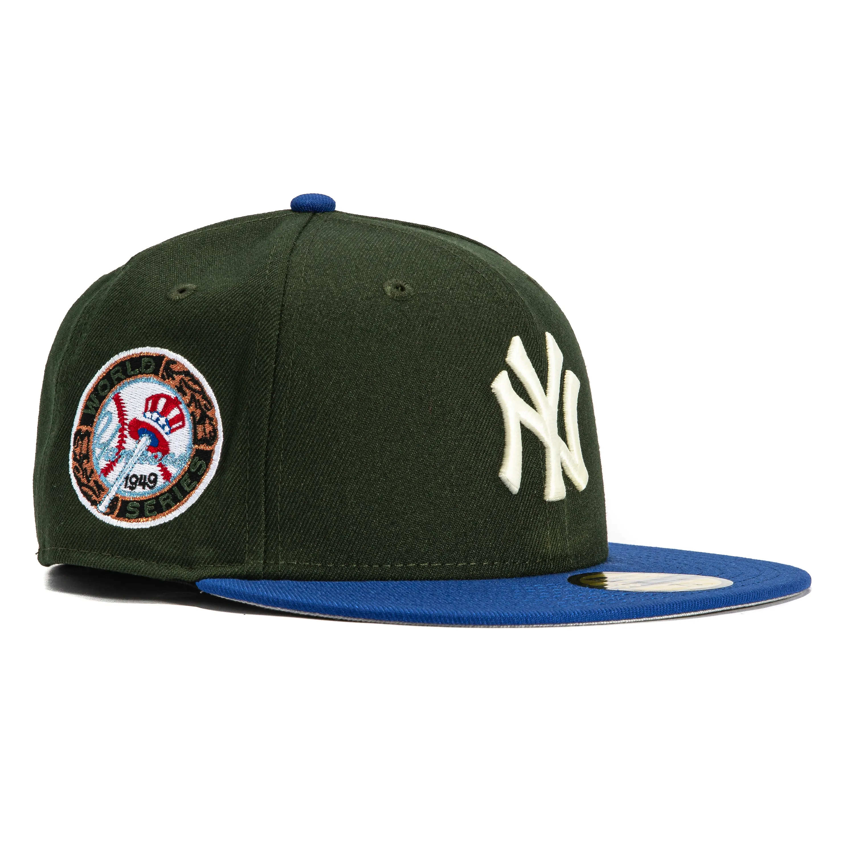 New Era 59Fifty New York Yankees 1949 World Series Patch Hat - Green, Royal sold by Hat Club