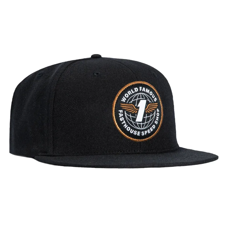 Fasthouse Renown Snapback Flexfit Hat - Black made by Hat Club
