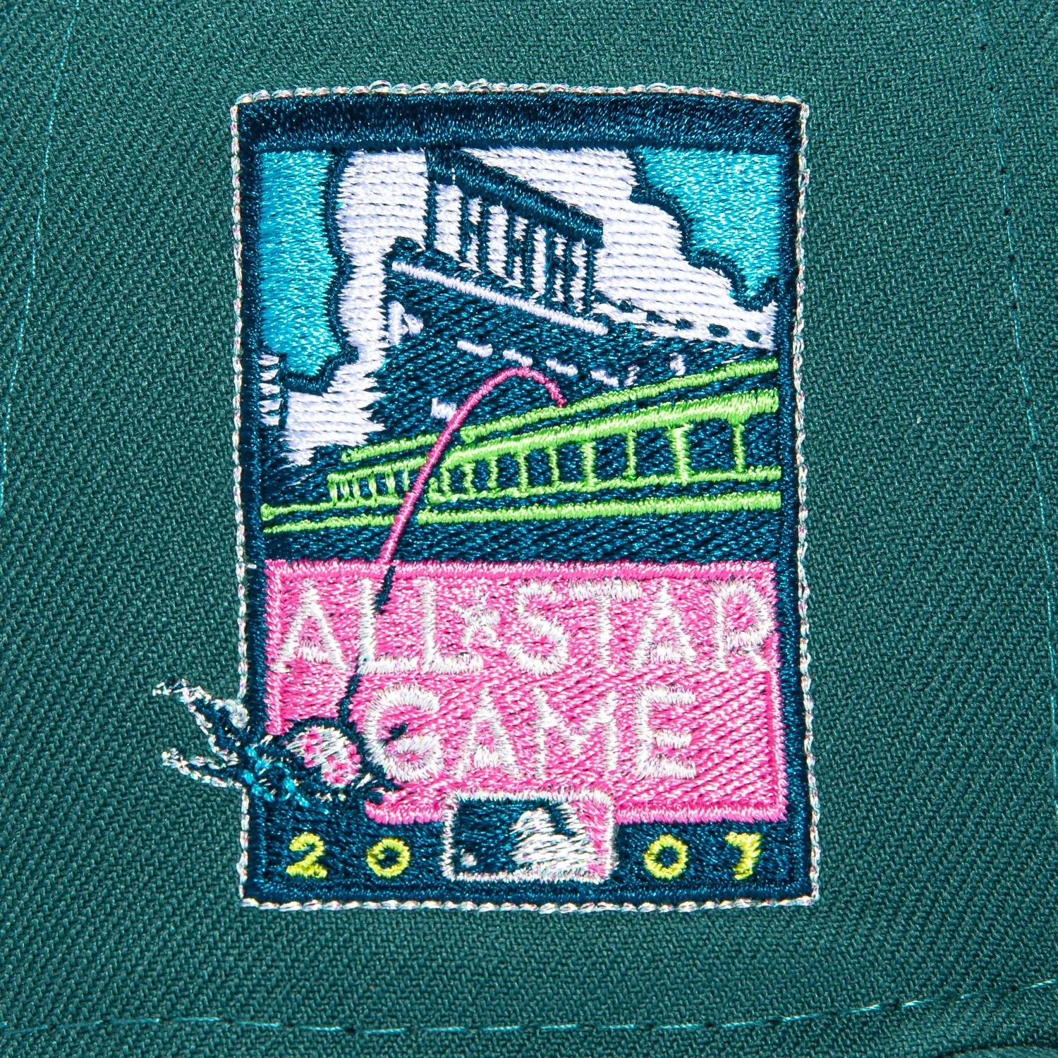 New Era 59Fifty Horror Pack San Francisco Giants 2007 All Star Game Patch Korean Script Hat - Green, White, Pink sold by Hat Club product image thumbnail 5