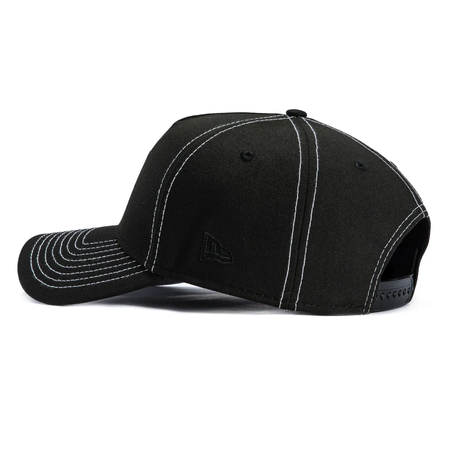 New Era 9Forty A-Frame Contrast Stitch Brooklyn Dodgers Snapback Hat - Black, White sold by Hat Club product image thumbnail 2