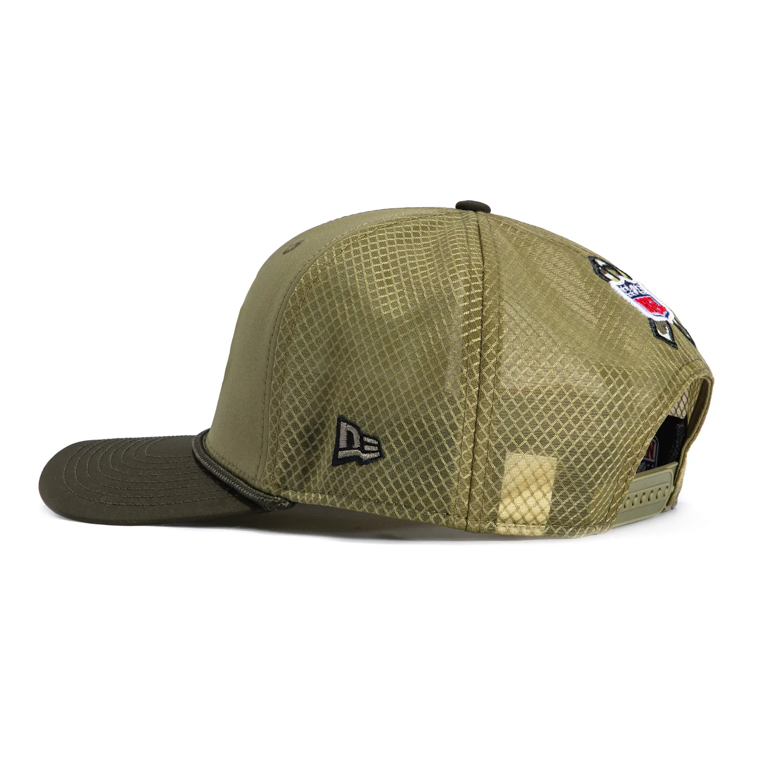 New Era 9Seventy Salute to Service Washington Commanders United States Flag Patch Stretch Snapback Hat - Olive, Green sold by Hat Club product image thumbnail 2