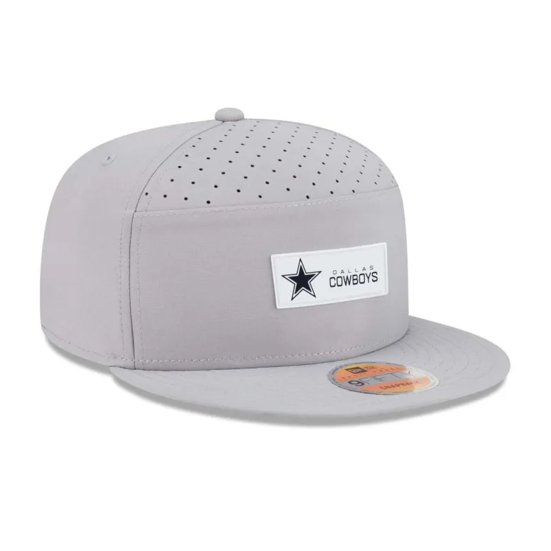 New Era 9Fifty Dallas Cowboys 2025 Sideline Snapback Hat - Grey made by Hat Club