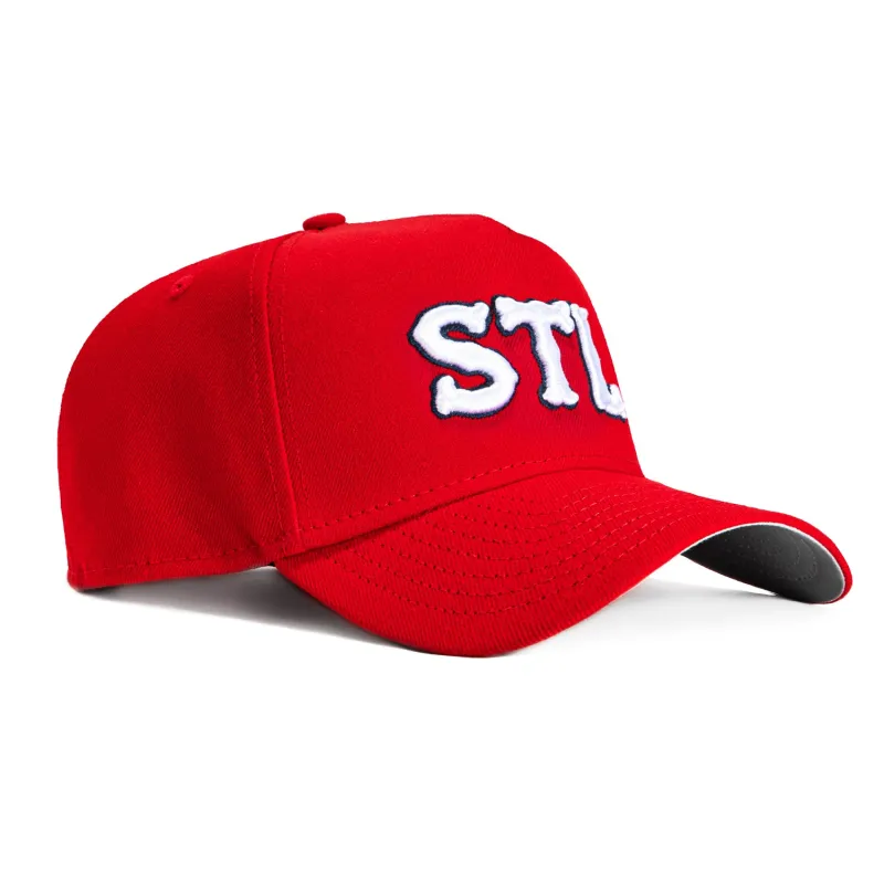 New Era 9Forty A-Frame St Louis Cardinals Snapback STL Hat - Red sold by Hat Club