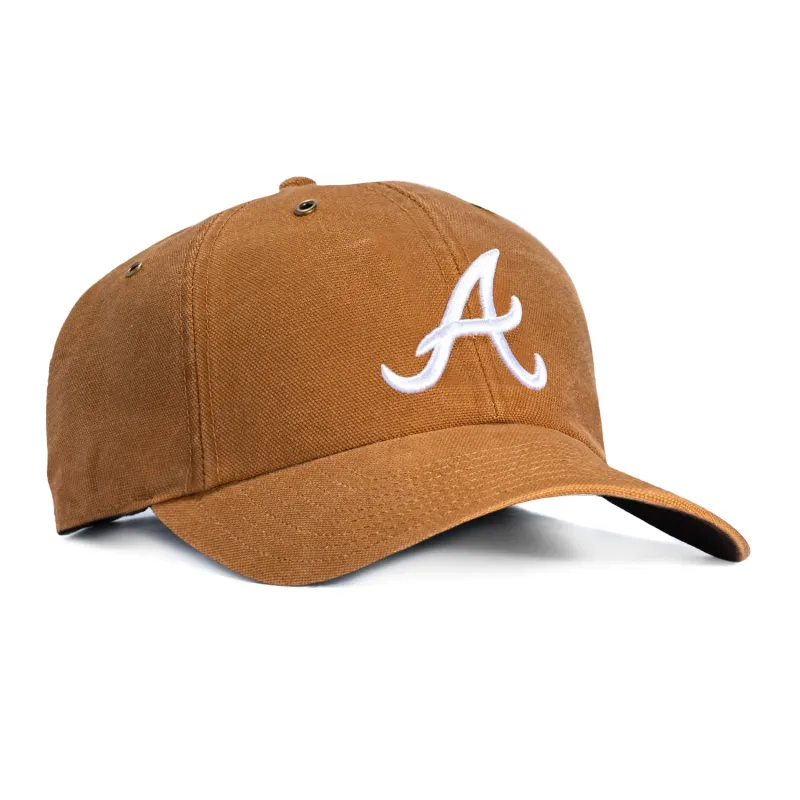 47 Brand x Carhartt Atlanta Braves Cleanup Adjustable Hat - Brown sold by Hat Club