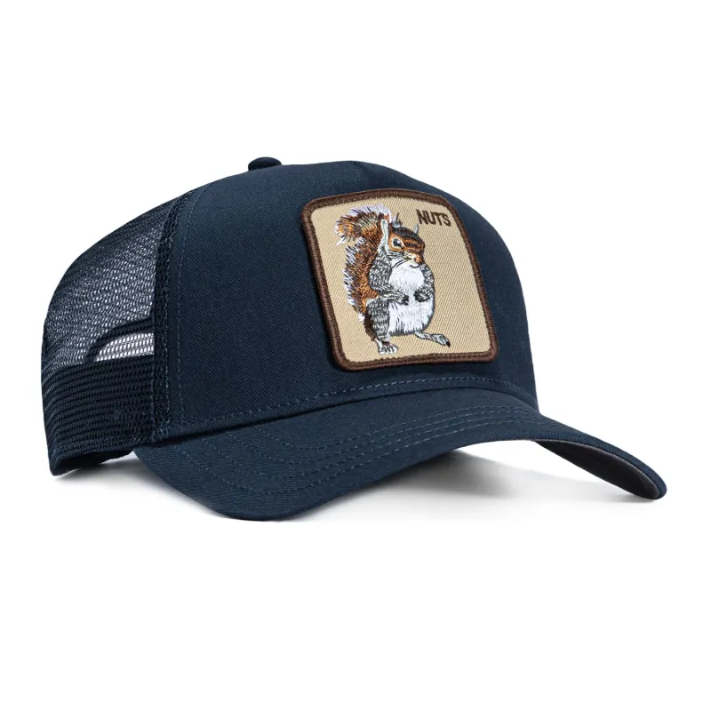 Goorin Bros Nuts Adjustable Snapback Trucker Hat - Navy sold by Hat Club