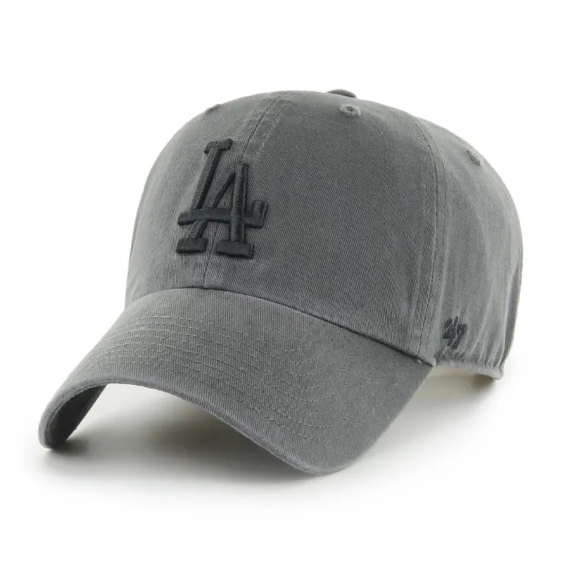 47 Brand Los Angeles Dodgers Cleanup Adjustable Hat - Charcoal, Black made by 47