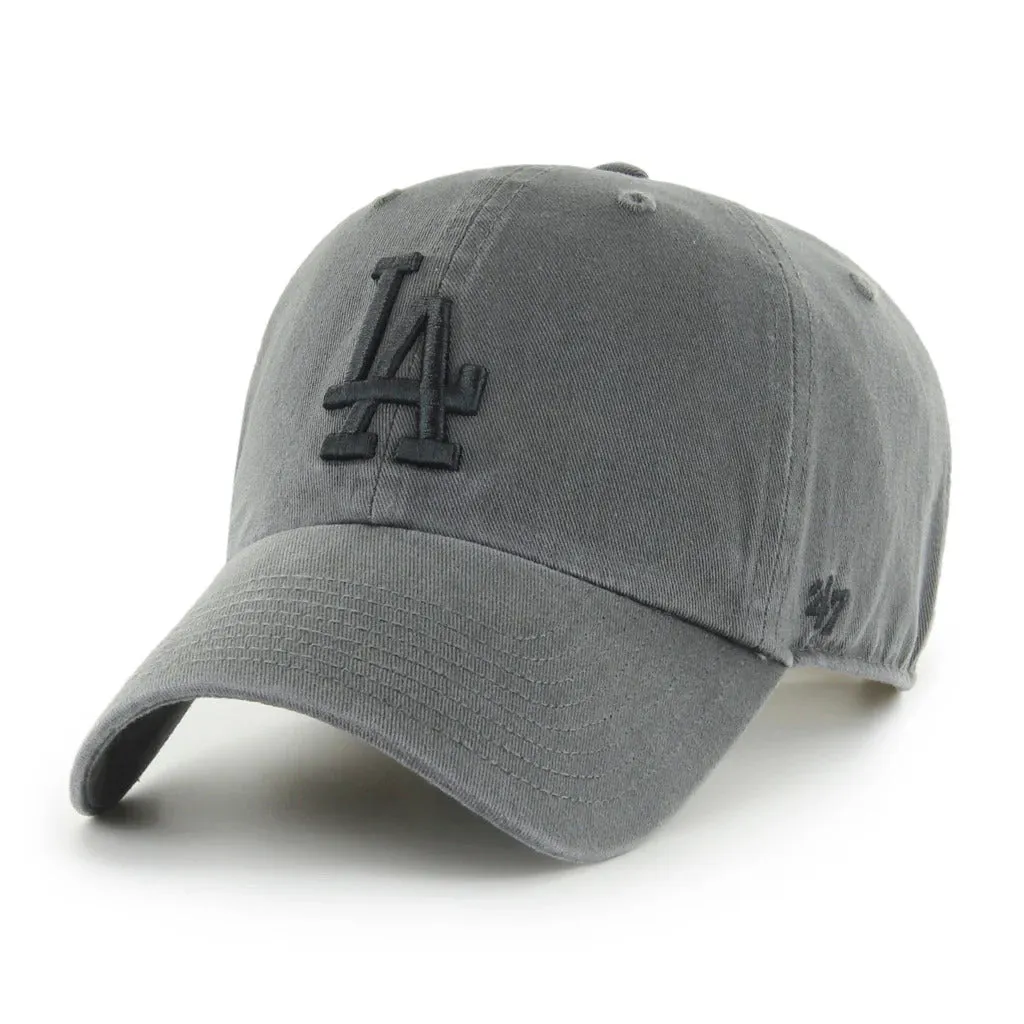 47 Brand Los Angeles Dodgers Cleanup Adjustable Hat - Charcoal, Black sold by Hat Club
