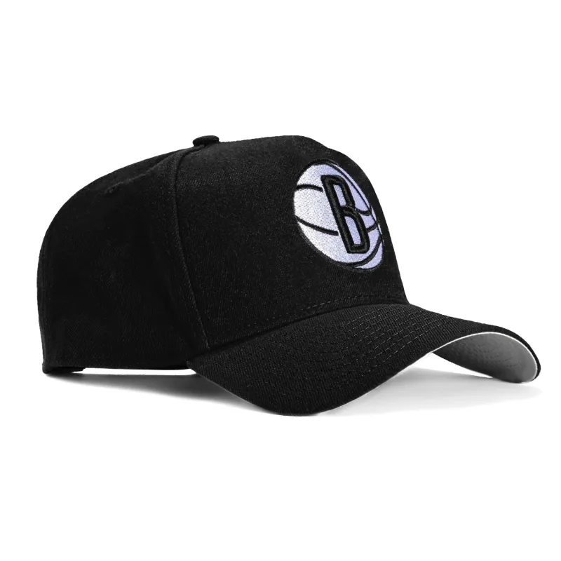 New Era 9Forty A-Frame Brooklyn Nets Snapback OTC Hat - Black sold by Hat Club