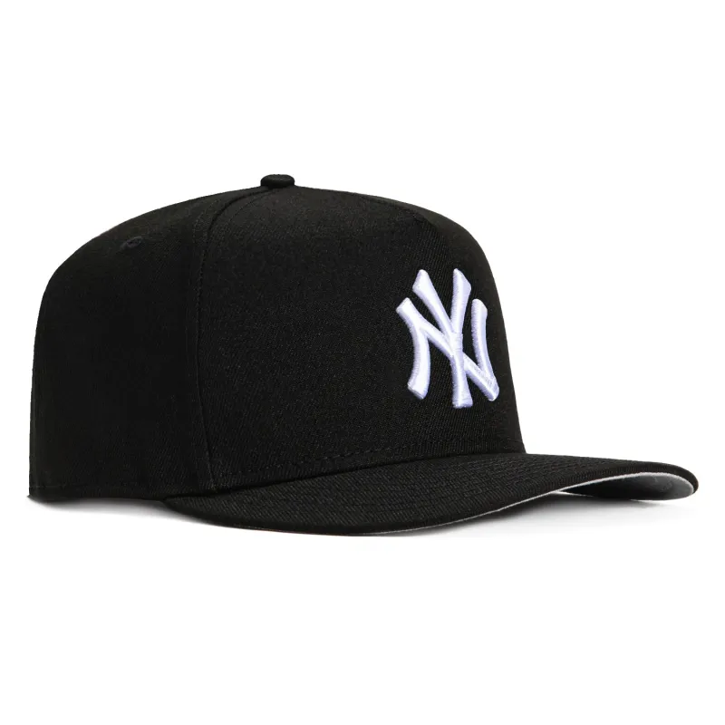 New Era 9Fifty A-Frame New York Yankees Snapback Hat - Black, White made by New Era