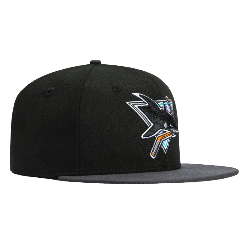 New Era 59Fifty San Jose Sharks 1991 Hat - Black, Graphite sold by Hat Club