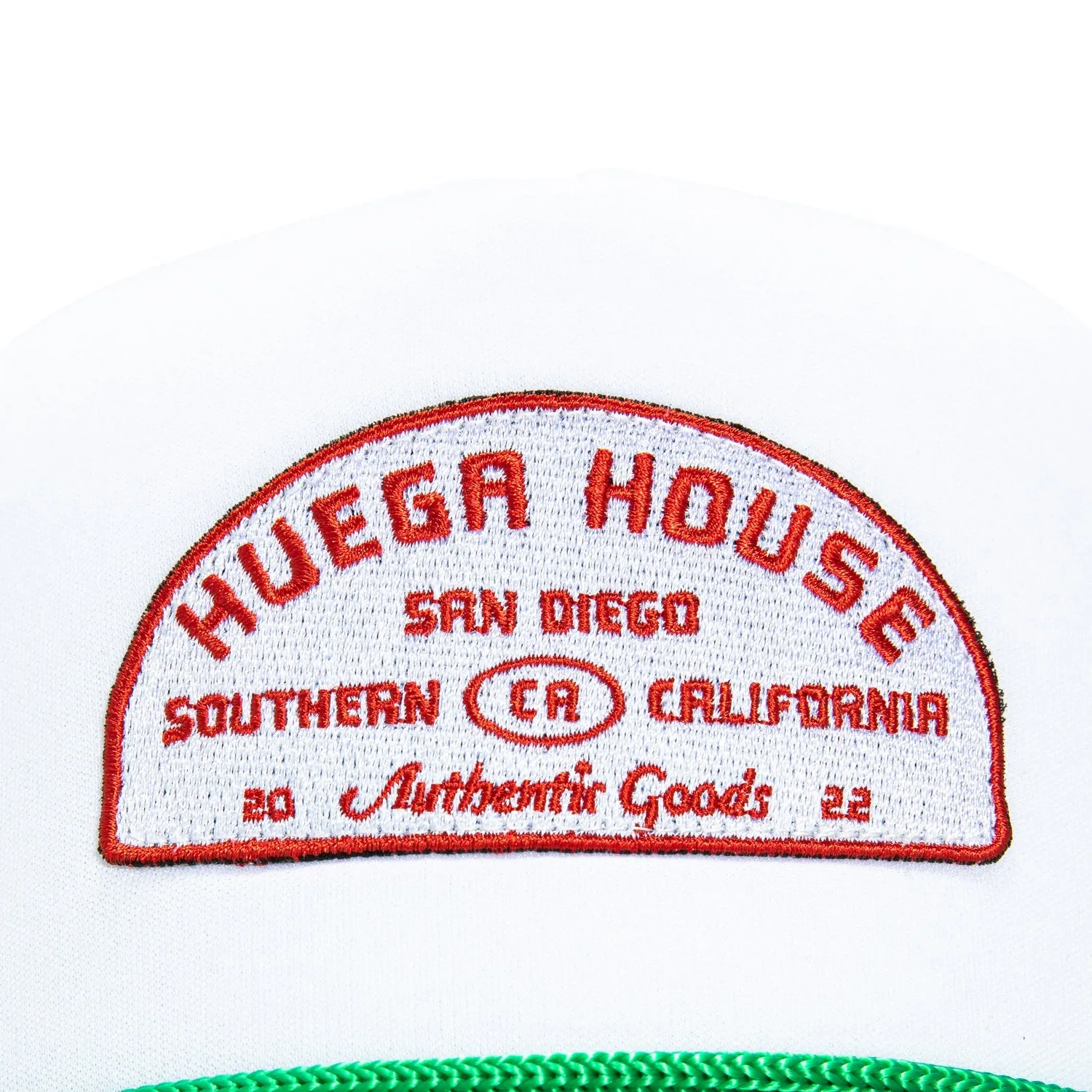 Huega House High Tide Foam Trucker Snapback Hat - Green, White sold by Hat Club product image thumbnail 3