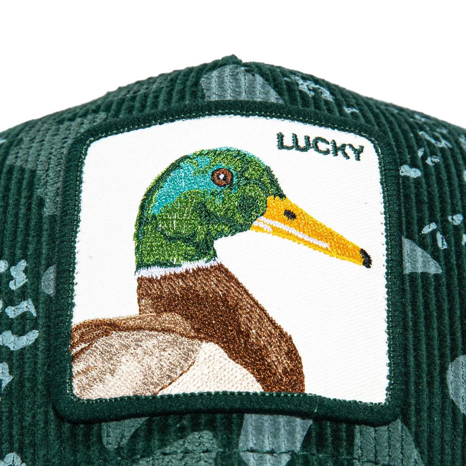 Goorin Bros Duck Camo Lucky Adjustable Snapback Corduroy Trucker Hat - Green sold by Hat Club product image thumbnail 3