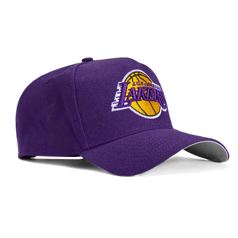 New Era 9Forty A-Frame Los Angeles Lakers Snapback OTC Hat - Purple made by New Era