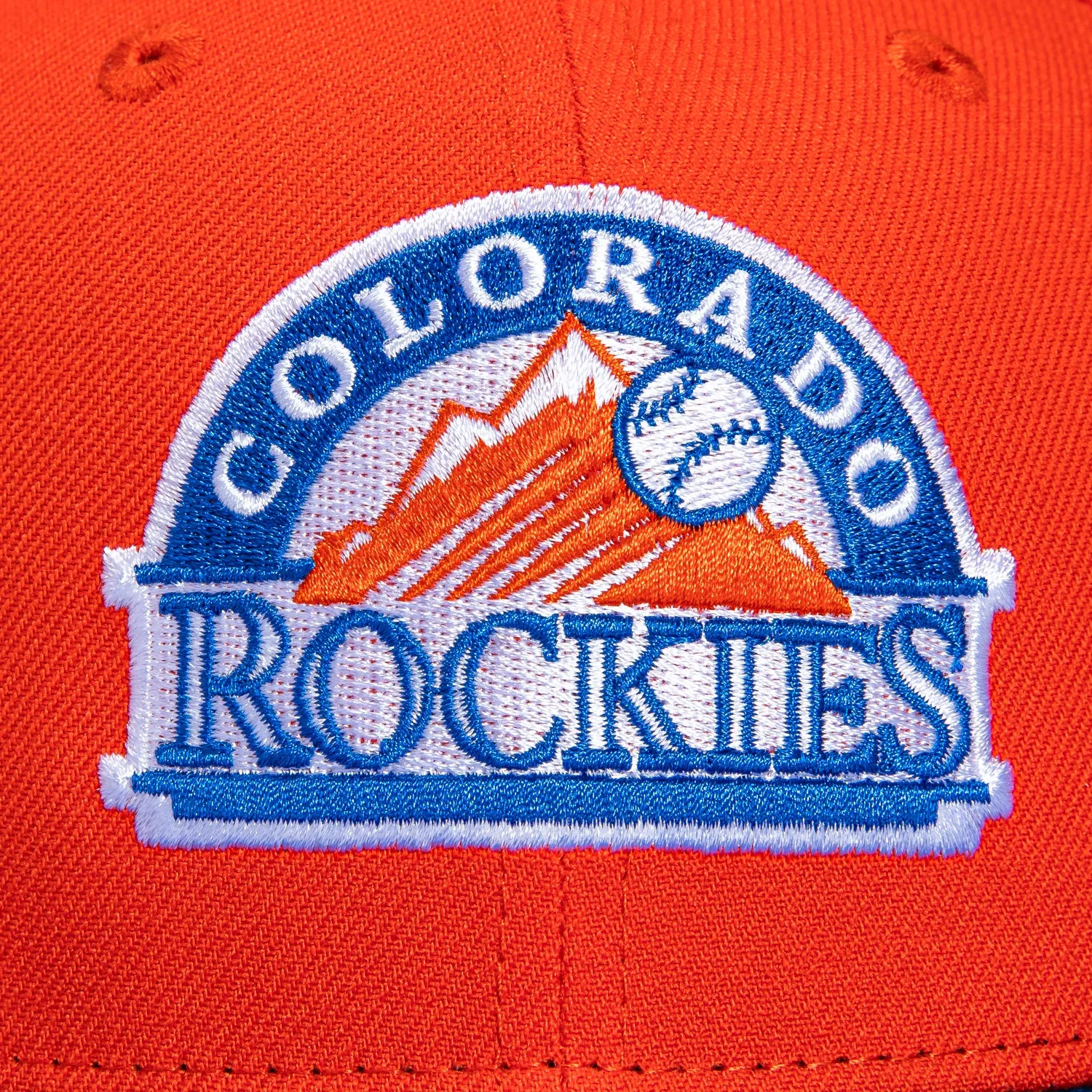 New Era 59Fifty Colorado Rockies Inaugural Patch Logo Hat - Orange, Royal sold by Hat Club product image thumbnail 4