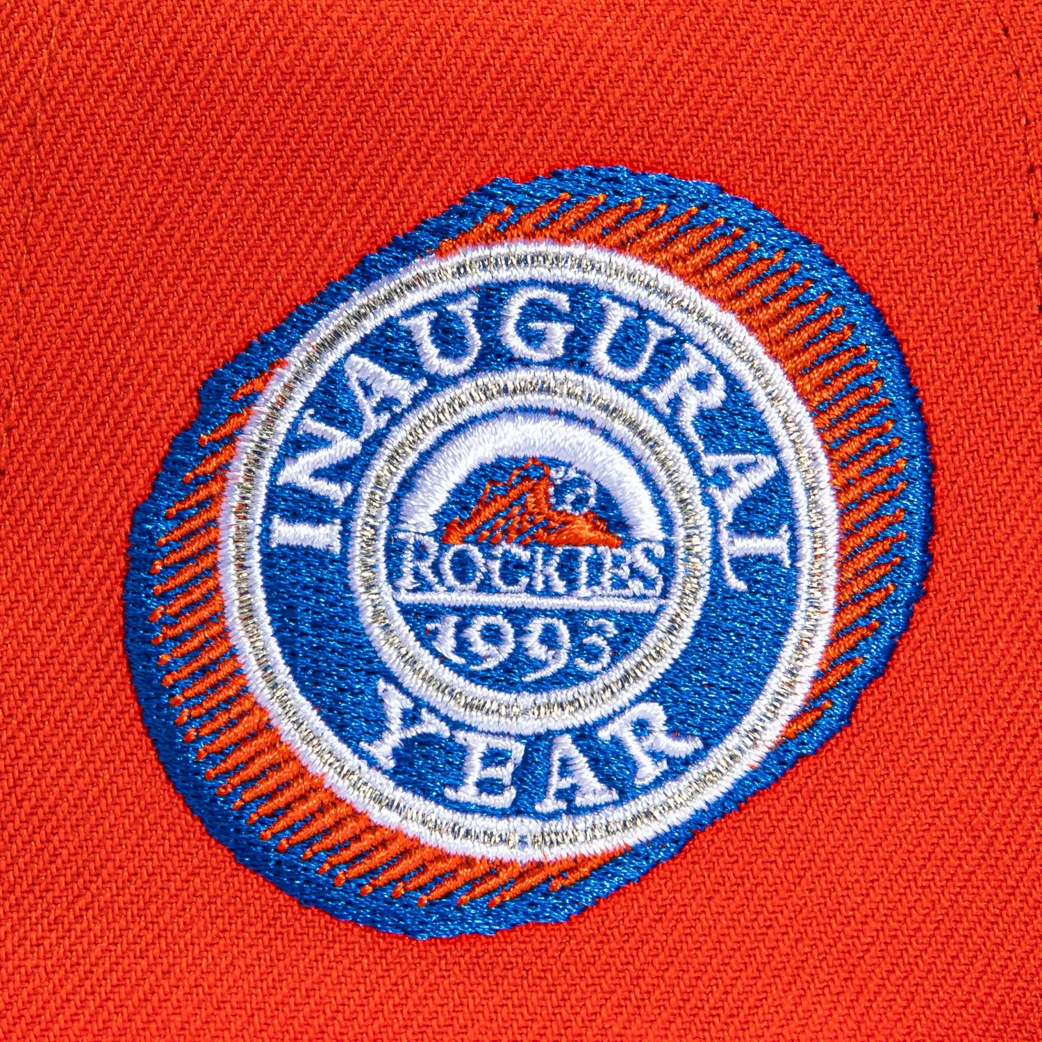 New Era 59Fifty Colorado Rockies Inaugural Patch Logo Hat - Orange, Royal sold by Hat Club product image thumbnail 5