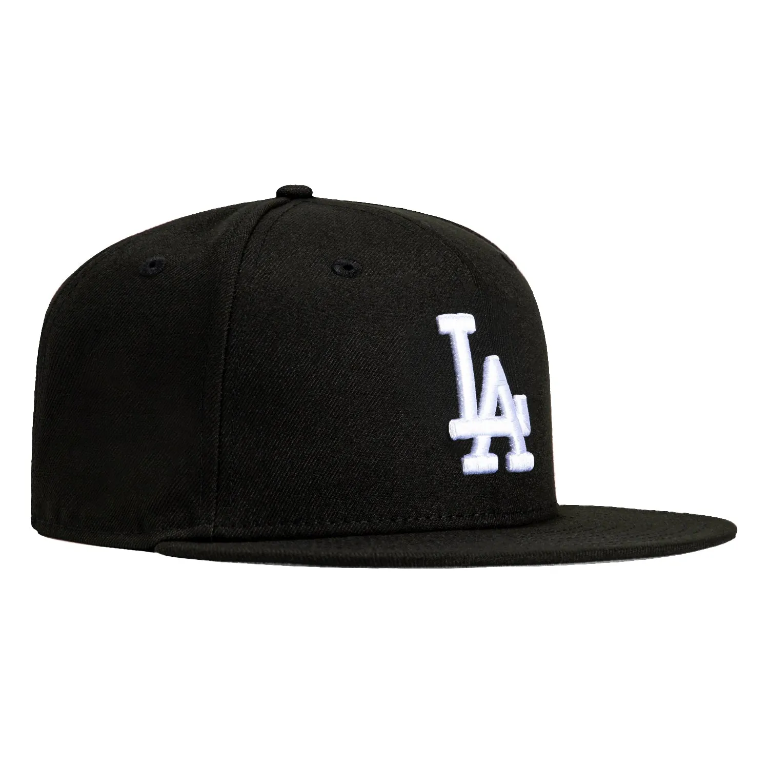 New Era 9Fifty MLB Basic Los Angeles Dodgers Snapback Hat - Black, White sold by Hat Club
