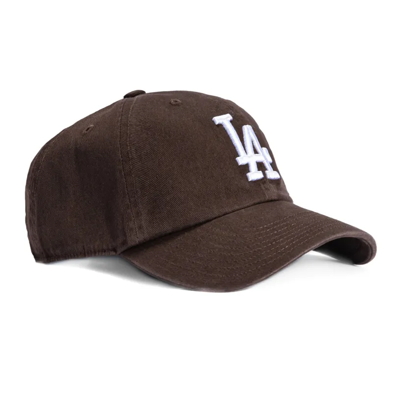 47 Brand Los Angeles Dodgers Cleanup Adjustable Hat - Brown, White sold by Hat Club