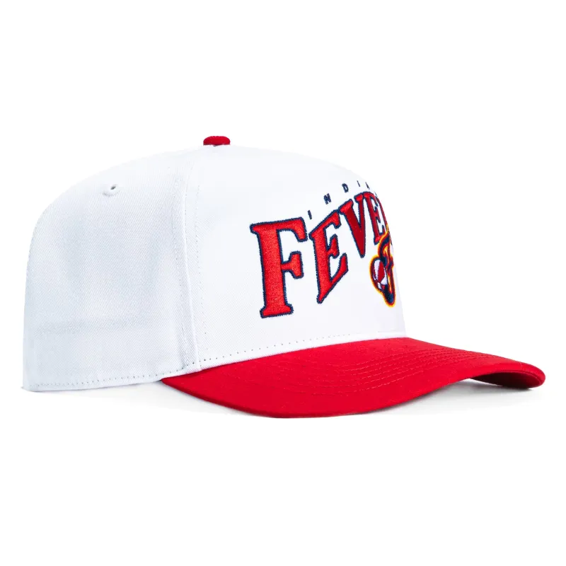 47 Brand Indiana Fever Hitch Wave Snapback Hat - White, Red sold by Hat Club