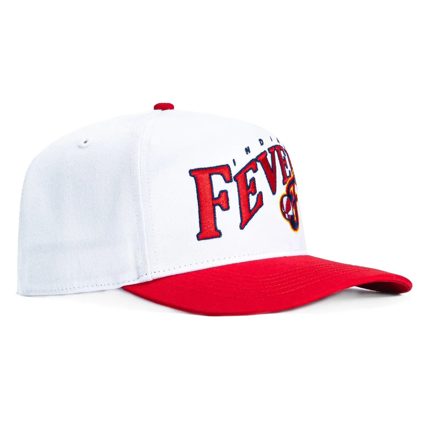 47 Brand Indiana Fever Hitch Wave Snapback Hat - White, Red sold by Hat Club