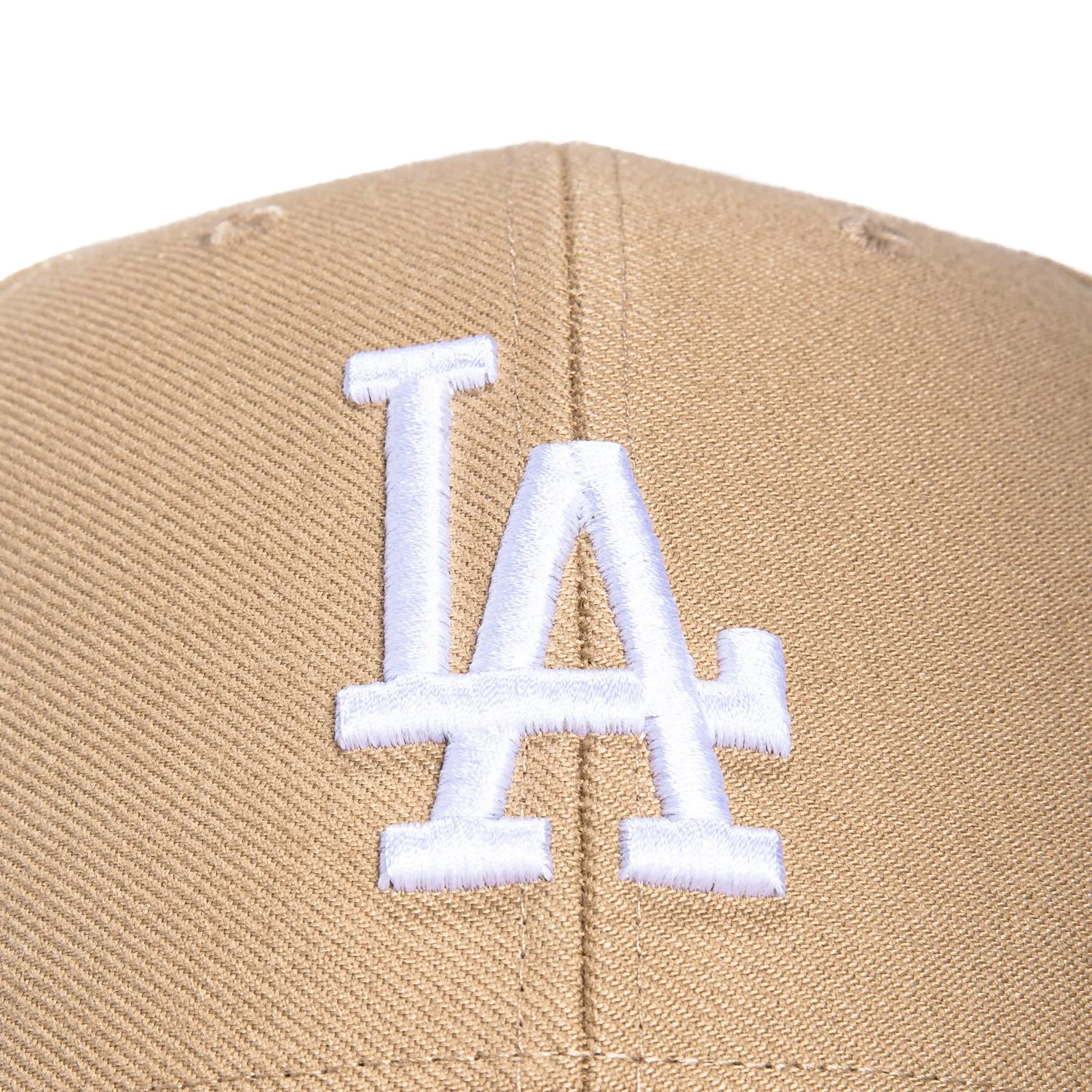 47 Brand Los Angeles Dodgers MVP Adjustable Velcro Hat - Khaki, White sold by Hat Club product image thumbnail 3