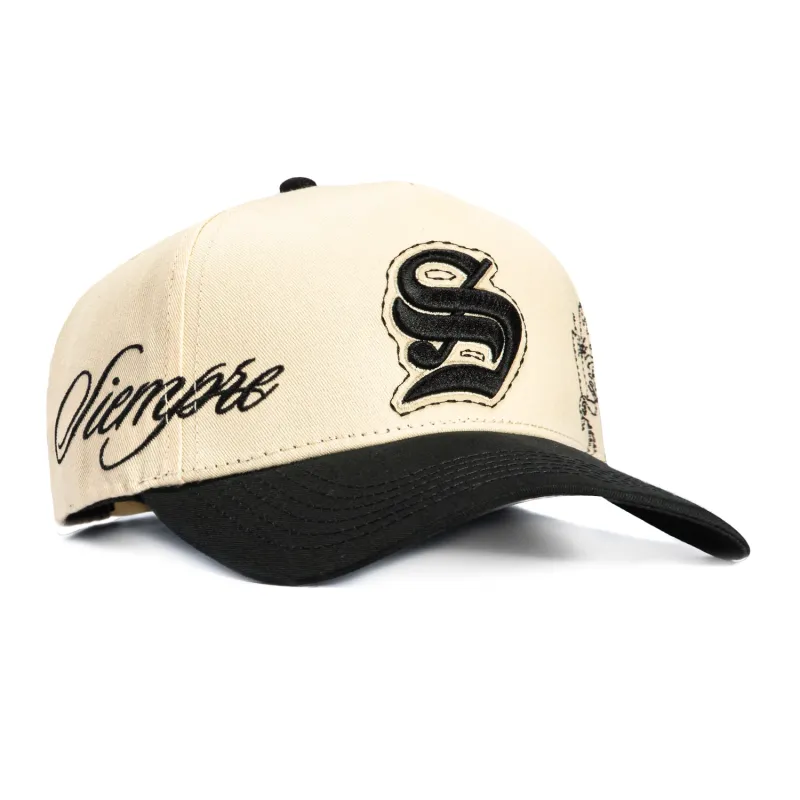 Sworn To Us Poetry in Motion Snapback Hat - Natural, Black made by Hat Club