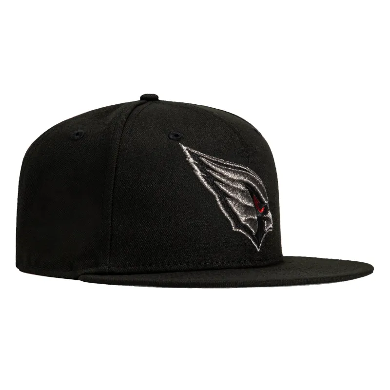 New Era 59Fifty Arizona Cardinals Hat - Black, Metallic Silver, Red sold by Hat Club