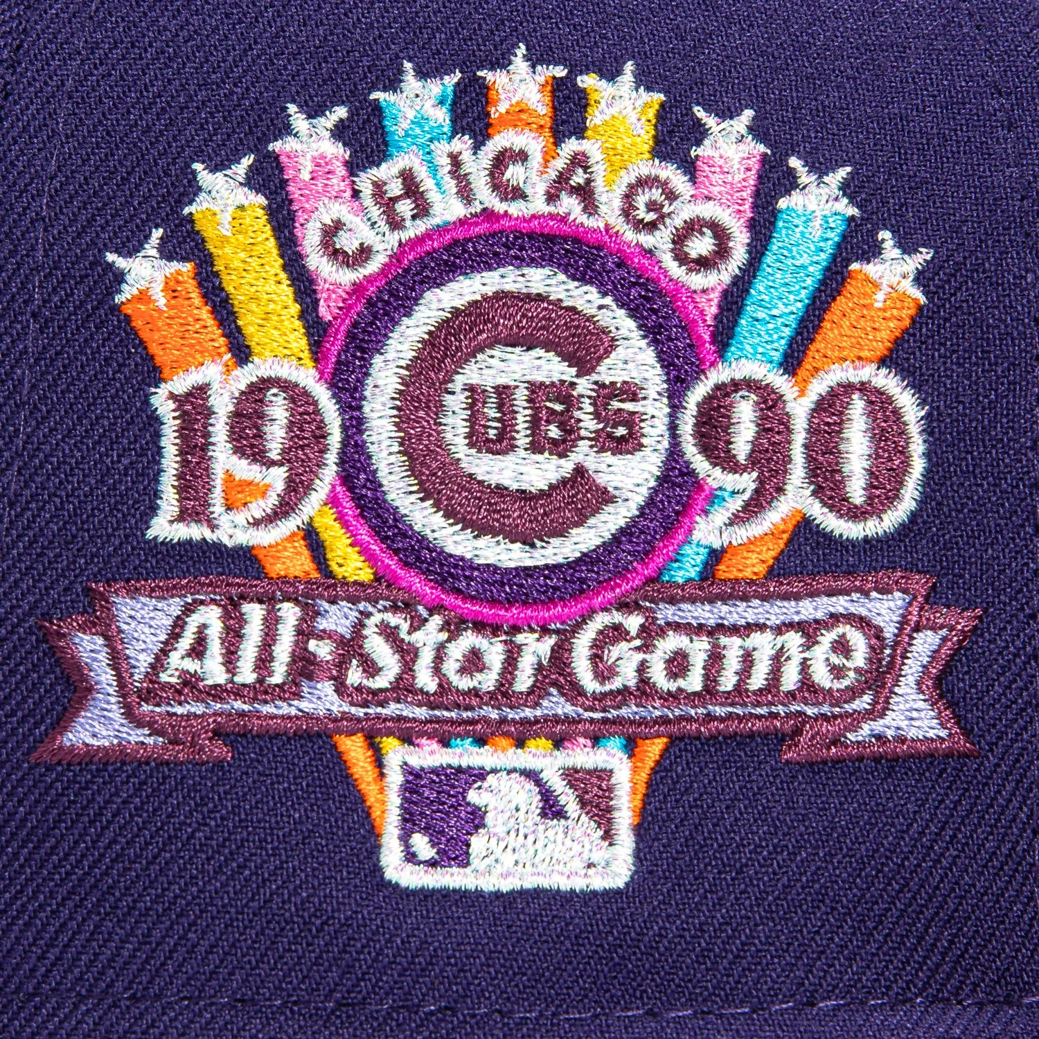 New Era 59Fifty Chicago Cubs 1990 All Star Game Patch Sugar Skull Hat - Purple, Burnt Orange sold by Hat Club product image thumbnail 5