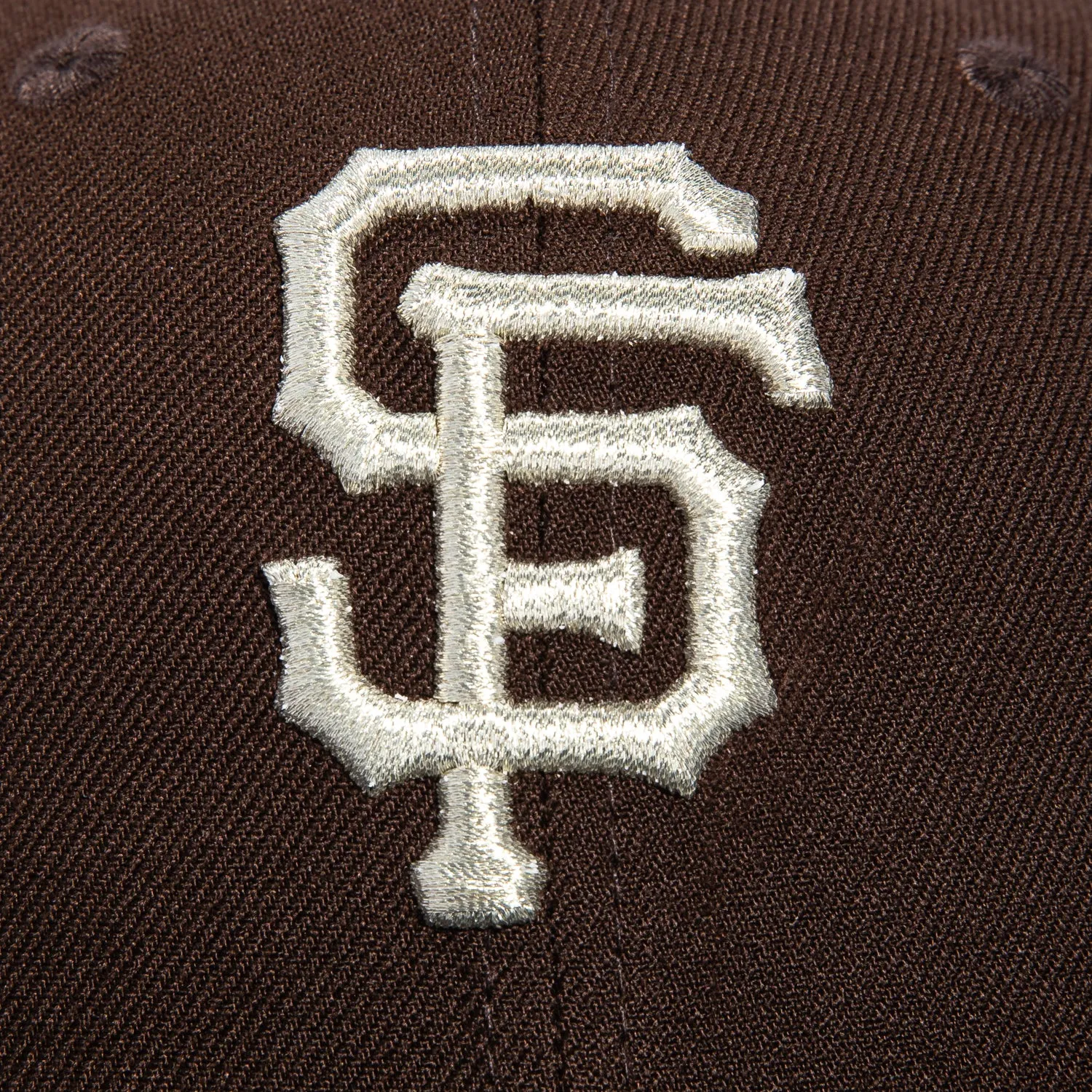New Era 59Fifty San Francisco Giants 25th Anniversary Stadium Patch Hat - Brown, Black, Metallic Silver sold by Hat Club product image thumbnail 4