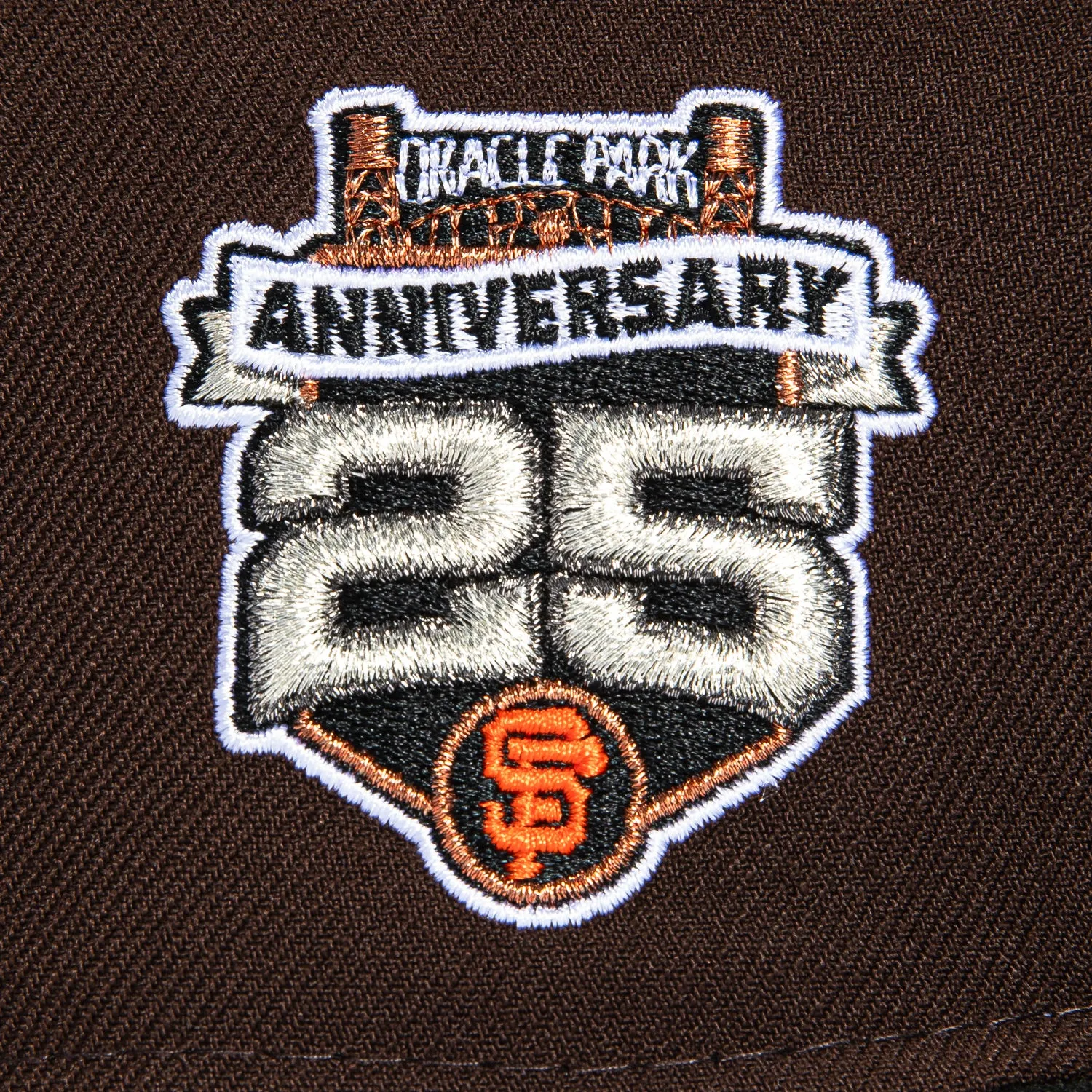 New Era 59Fifty San Francisco Giants 25th Anniversary Stadium Patch Hat - Brown, Black, Metallic Silver sold by Hat Club product image thumbnail 5